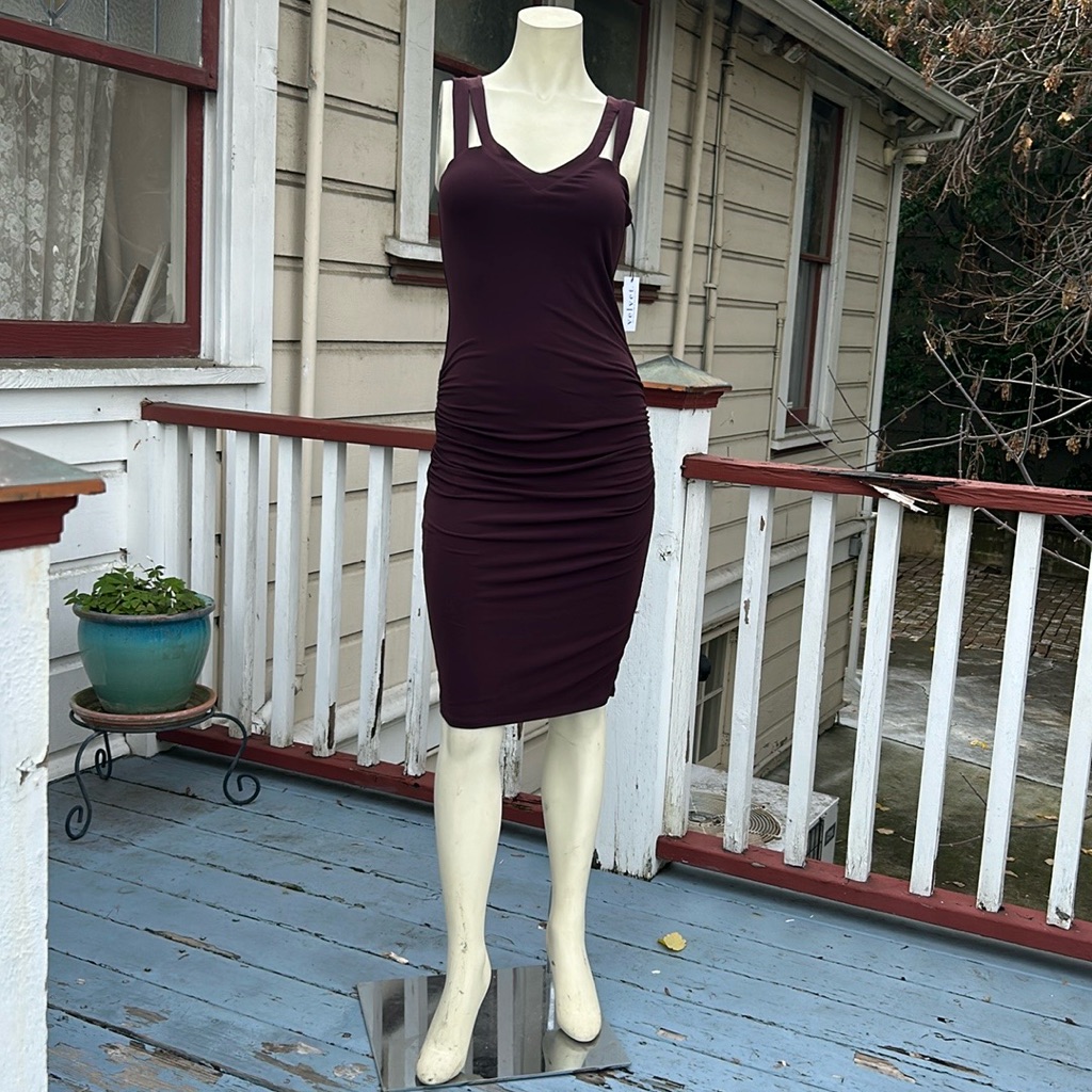 Clarissa Side Ruched Midi Dress